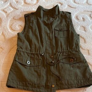 Olive Green Utility Vest